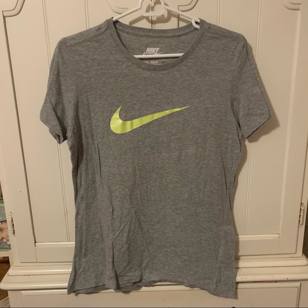 Nike Lime Green Logo Tee